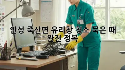 ✨안성 죽산면 유리창 청소✨ 묵은 때 완전 정복! 🏡